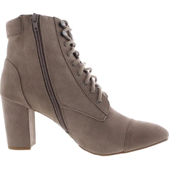 MADDEN GIRL JUSTINEE FAUX SUEDE HEELS COMBAT & LACE-UP BOOTS SIZE 9.5 - Picture 4 of 5